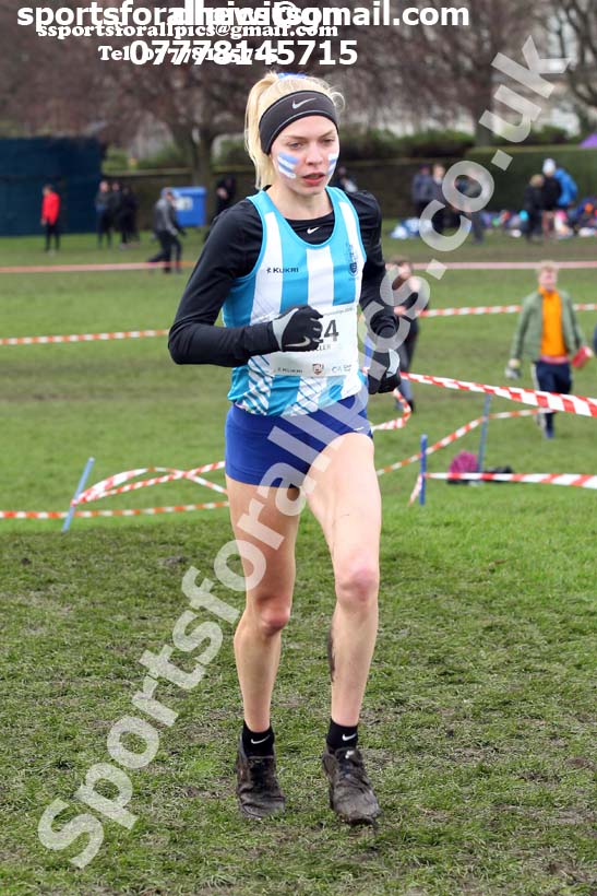 Womens long race  2020 BUCS Cross Country Champs., Edinburgh.  Photo: David T. Hewitson/Sports for All Pics